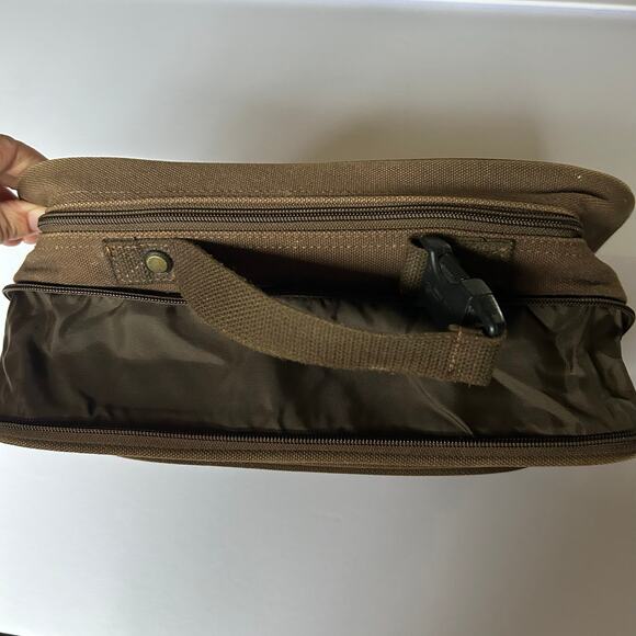 Cabela's Vintage Olive Green Canvas Small Bag Carrying Case Hunting Travel - Picture 5 of 9